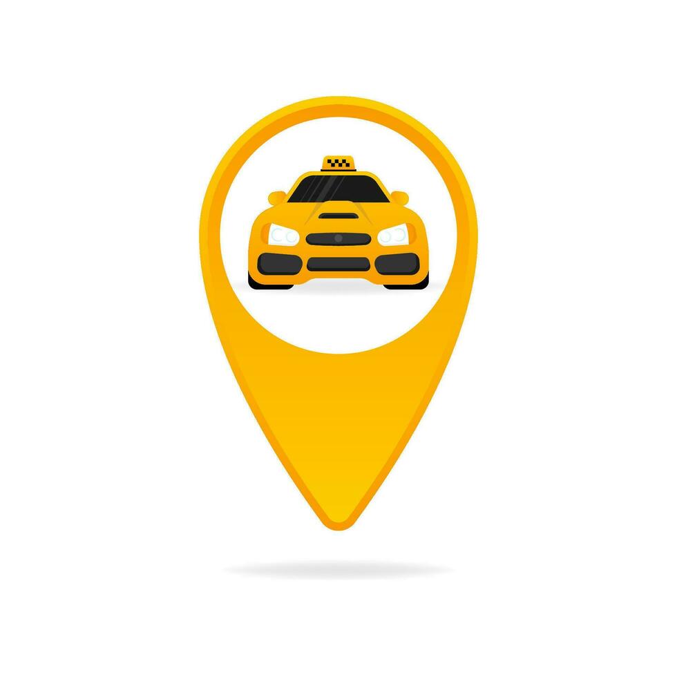 3d karakter taxi Aan licht achtergrond. tekenfilm geel icoon Aan zwart achtergrond. bedrijf vector icoon. bedrijf concept
