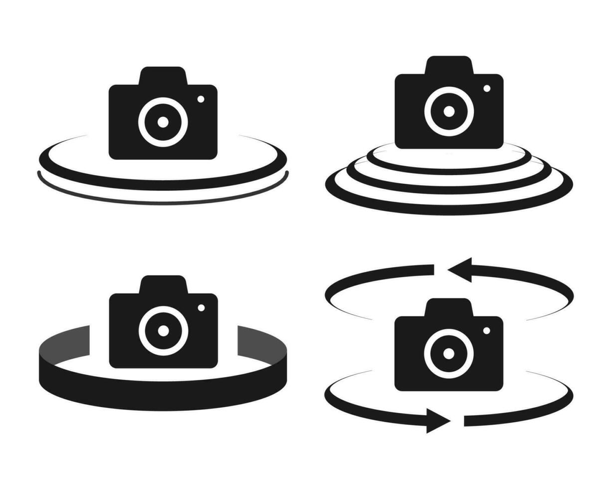 reeks van camera pictogrammen in verschillend stijl. vector illustratie.