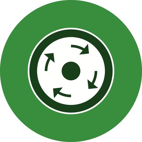 Vector Verplichte rotonde Icon
