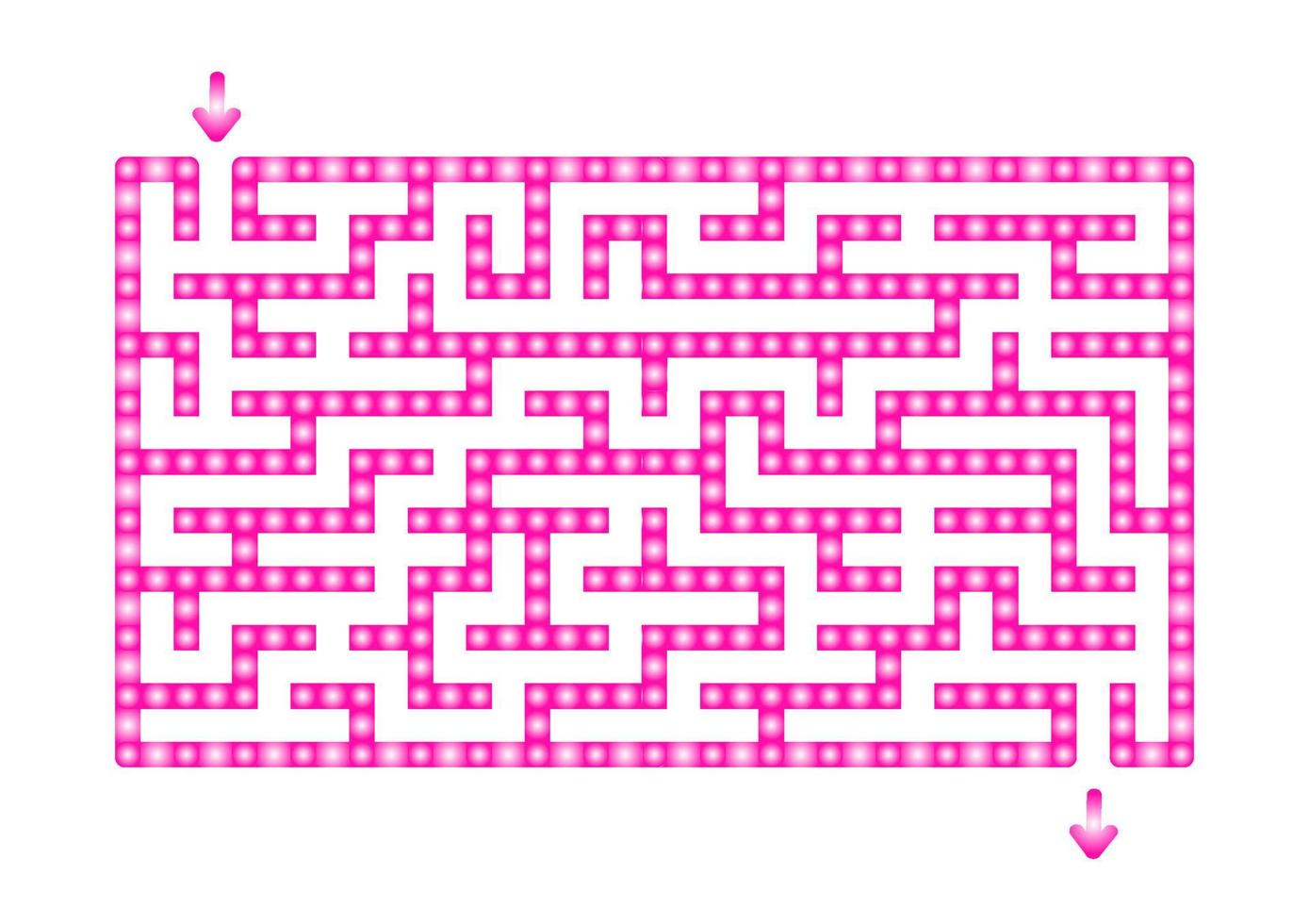abstact labyrint. spel voor kinderen. puzzel voor kinderen. doolhof raadsel. de juiste weg vinden. kleur vectorillustratie. vector