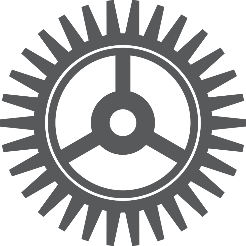 cirkel logo versnelling vector