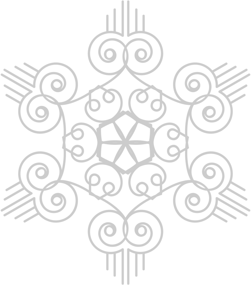 sneeuwvlokken decoratie ornament vector