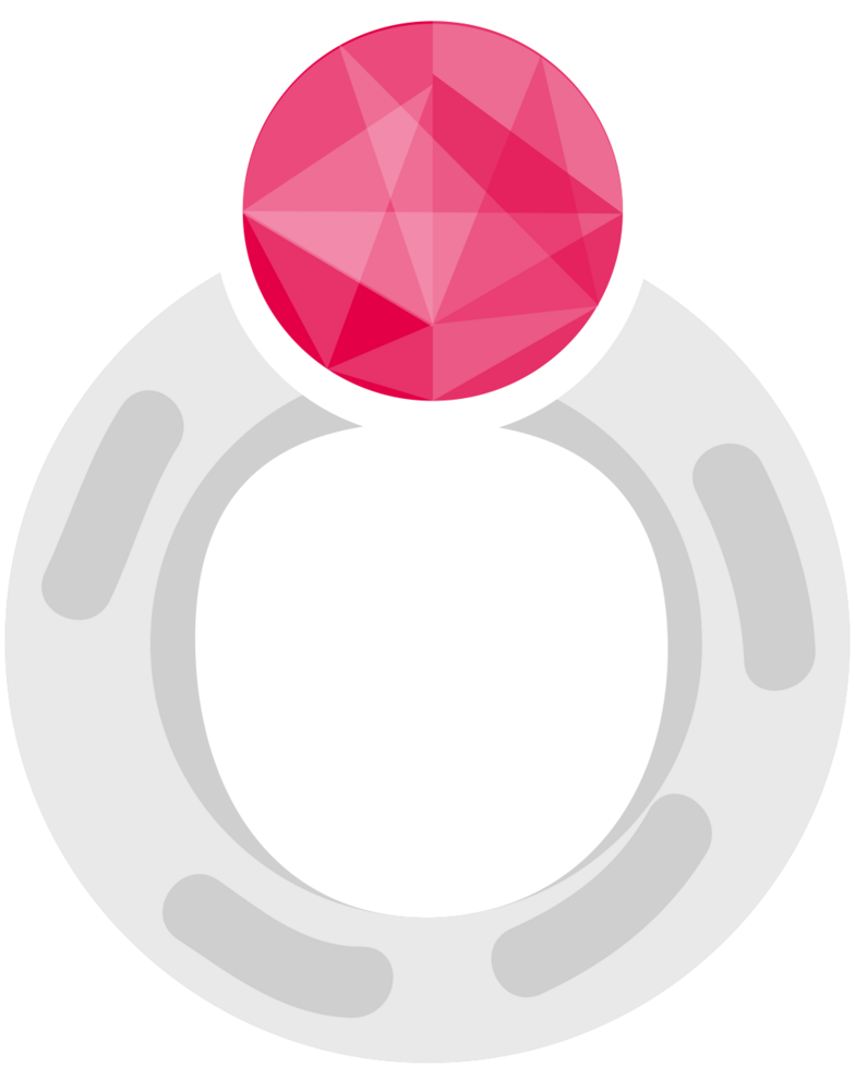 diamanten ring zilver vector