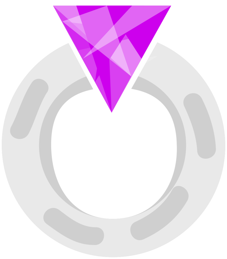 diamanten ring zilver vector