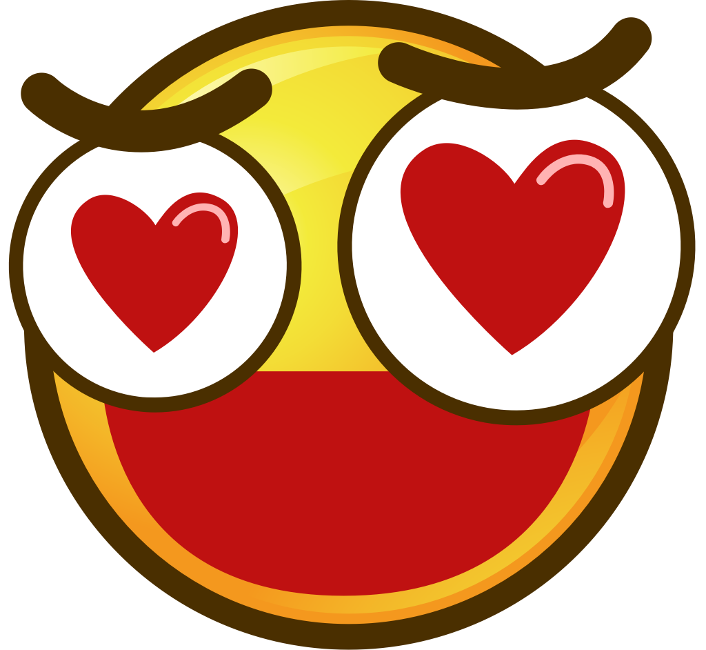 emoji cirkel gezicht liefde vector