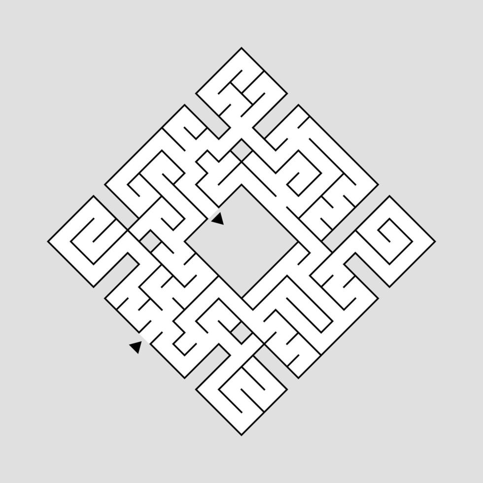 abstact labyrint. educatief spel voor kinderen. puzzel voor kinderen. doolhof raadsel. de juiste weg vinden. vectorillustratie. vector