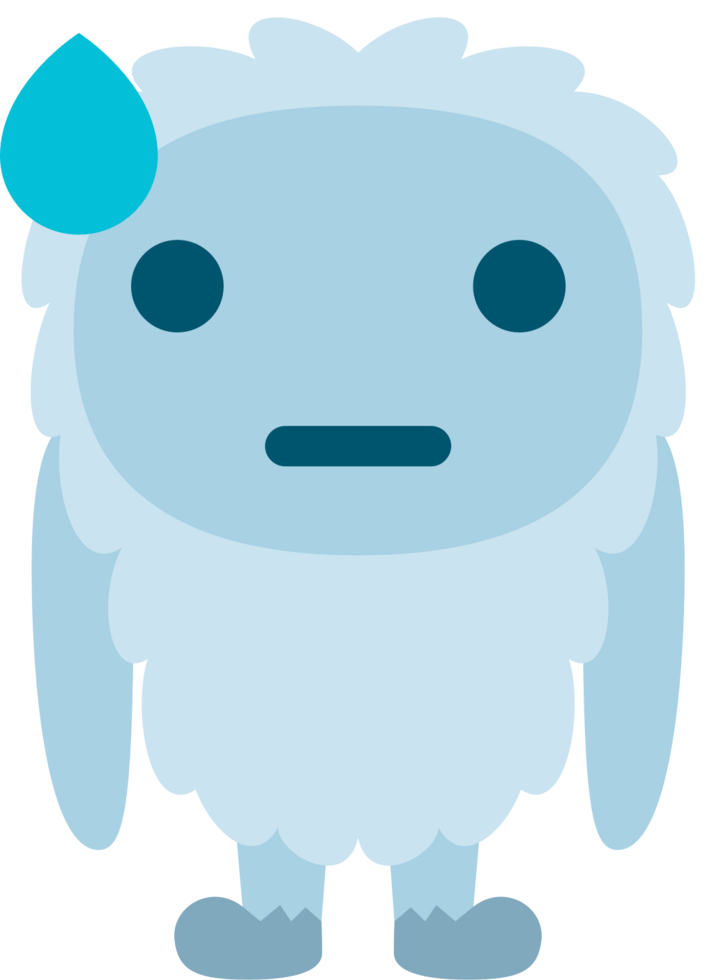 yeti emoticon vector