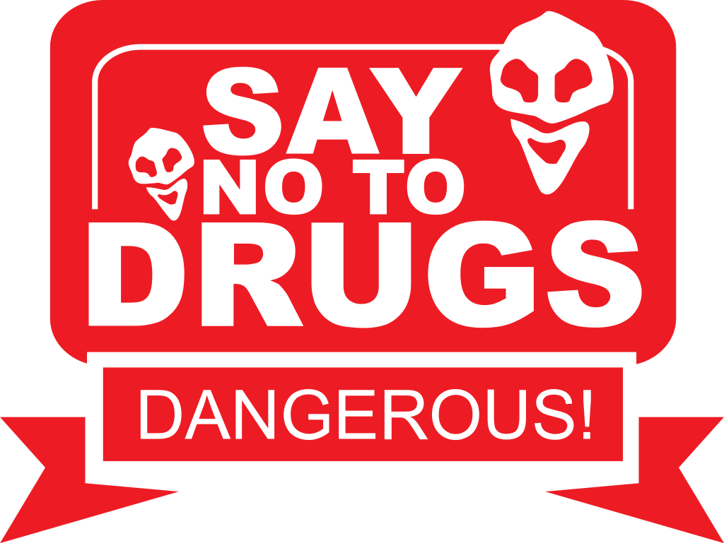 zeg nee tegen Drugs vector