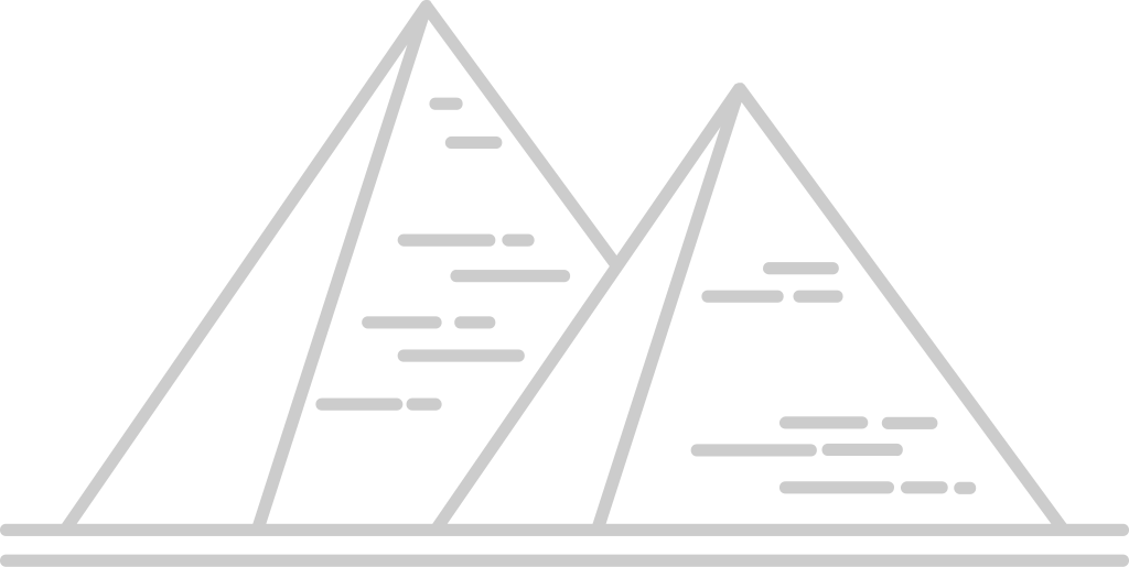 Egyptische piramides schets vector