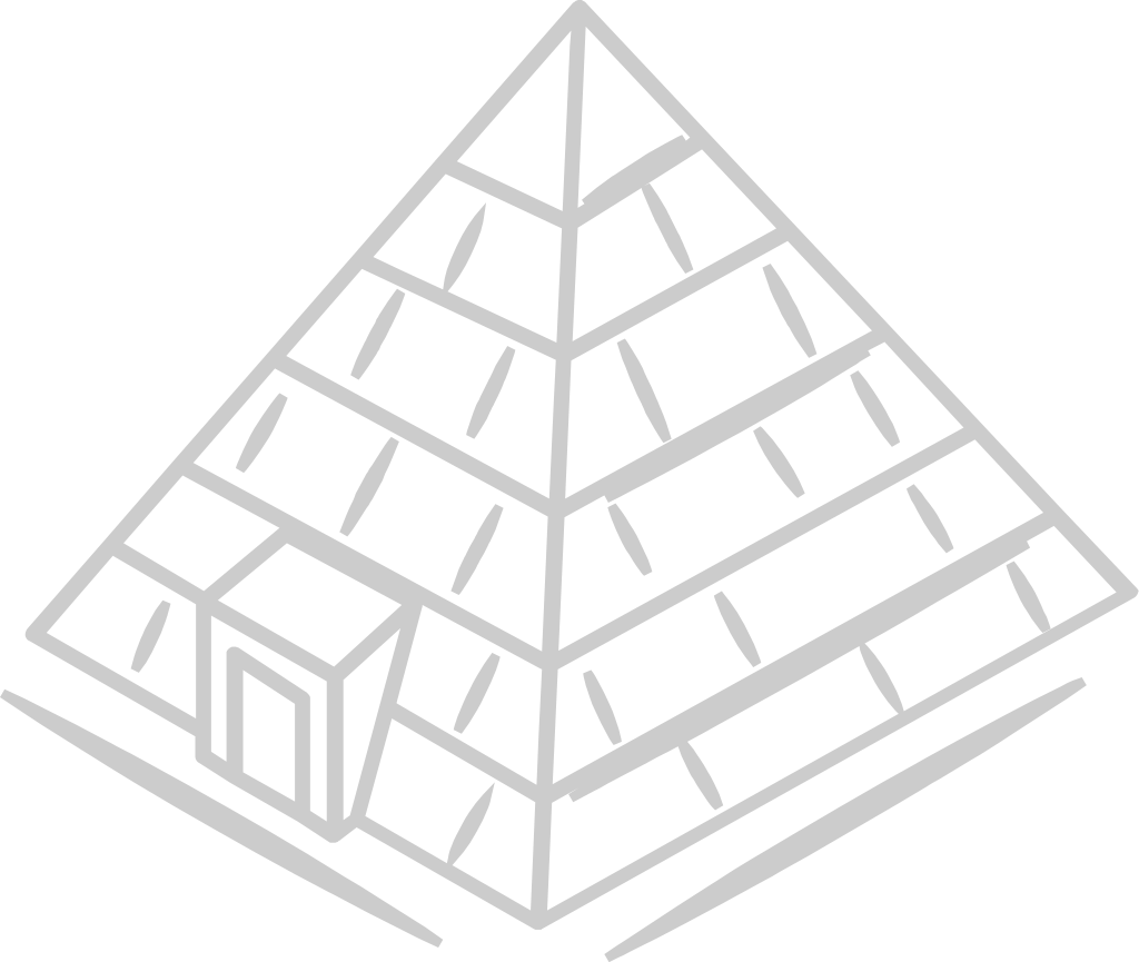 Egyptische piramides schets vector