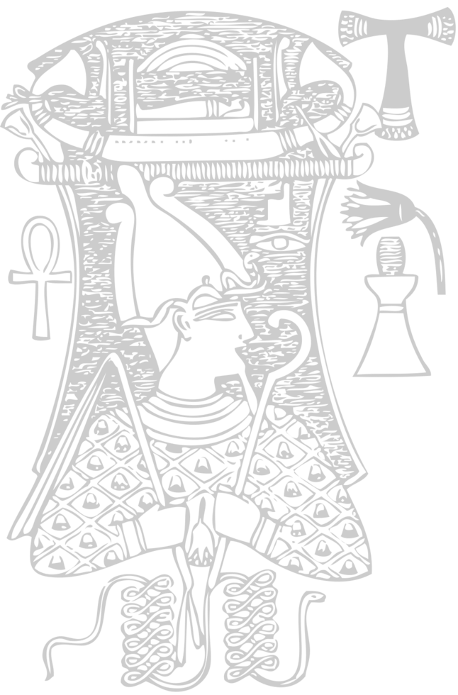 Egypte symbool schetsen vector