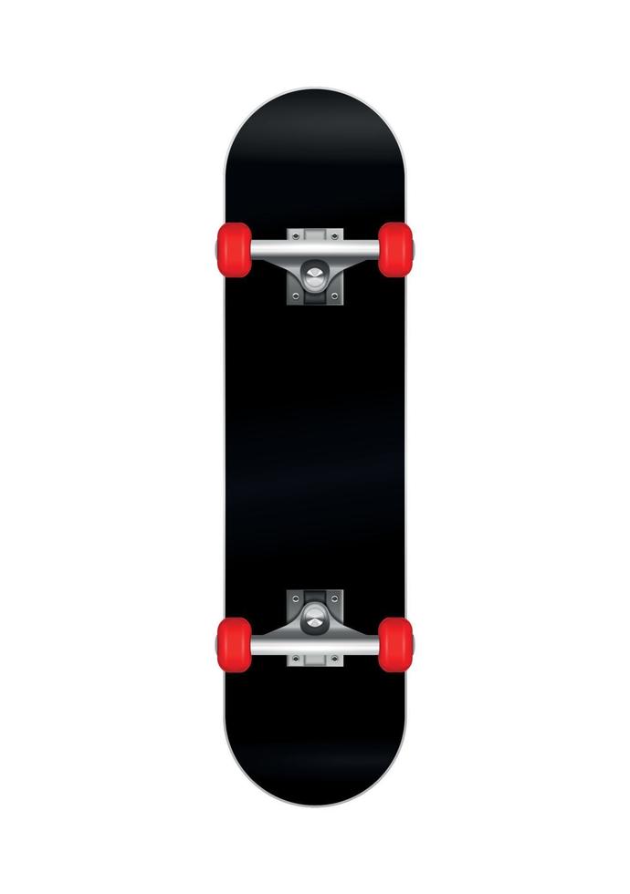 longboard realistische compositie vector