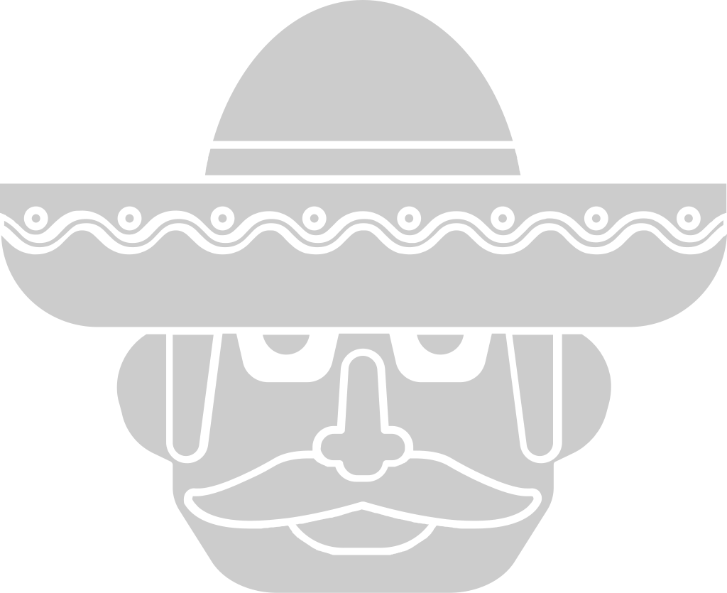 sombrero met snor vector