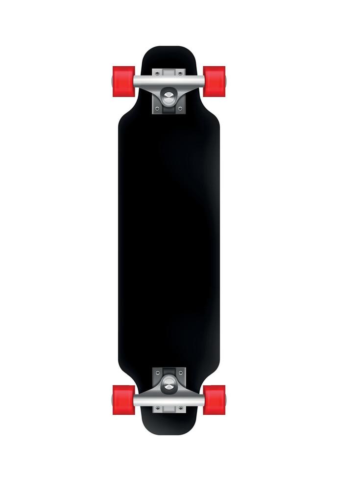 samenstelling van skateboard op wielen vector