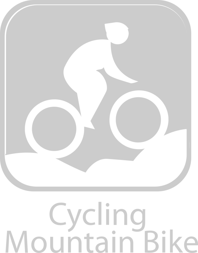 olympisch pictogram mountainbike vector