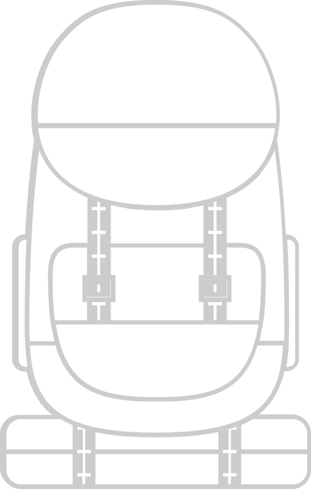 verkenner uitrusting terug pak vector