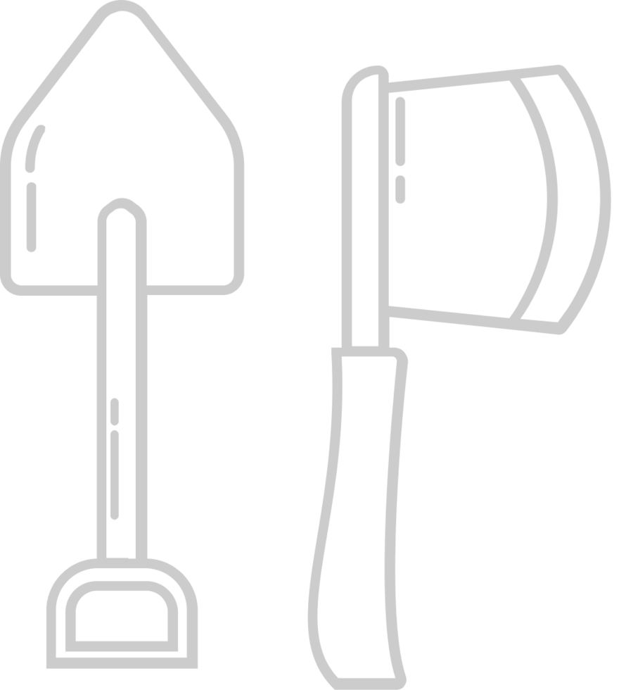 scout uitrusting mes vector