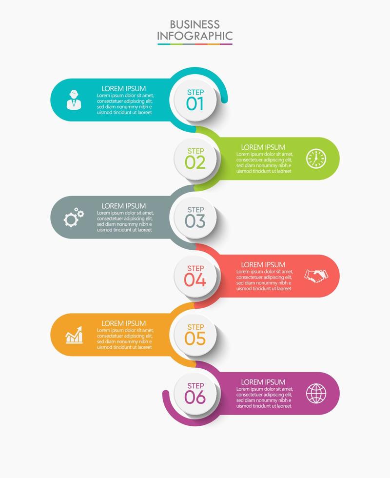 presentatie zakelijke infographic sjabloon vector