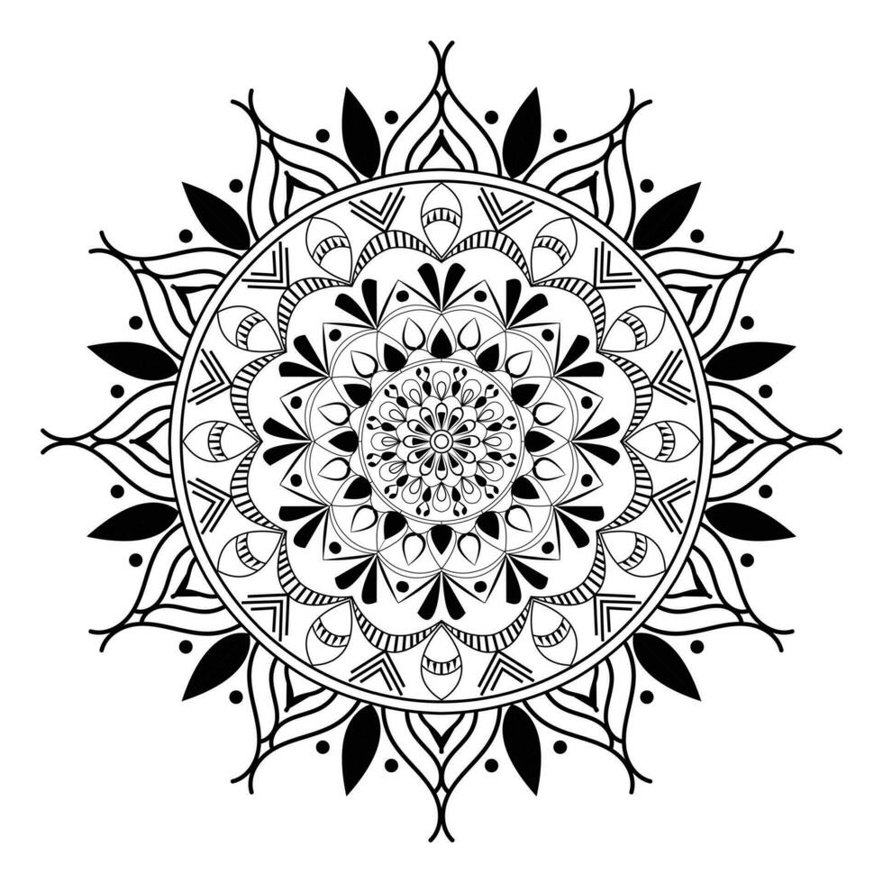 luxe mandala decoratief ronde ornament kan worden gebruikt voor Ramadan patroon bloem gemakkelijk kunst, Indisch puja alpen, groet kaart, telefoon geval afdrukken, enz vector