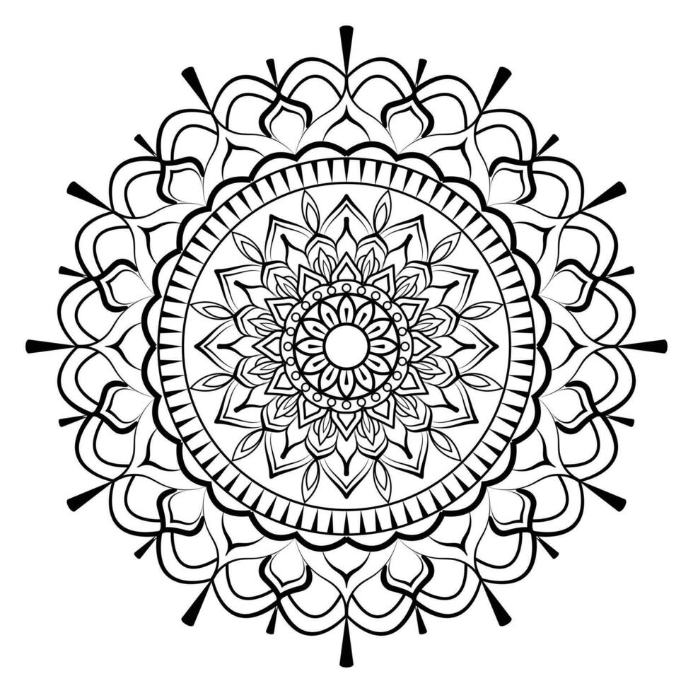 luxe mandala decoratief ronde ornament kan worden gebruikt voor Ramadan patroon bloem gemakkelijk kunst, Indisch puja alpen, groet kaart, telefoon geval afdrukken, enz vector