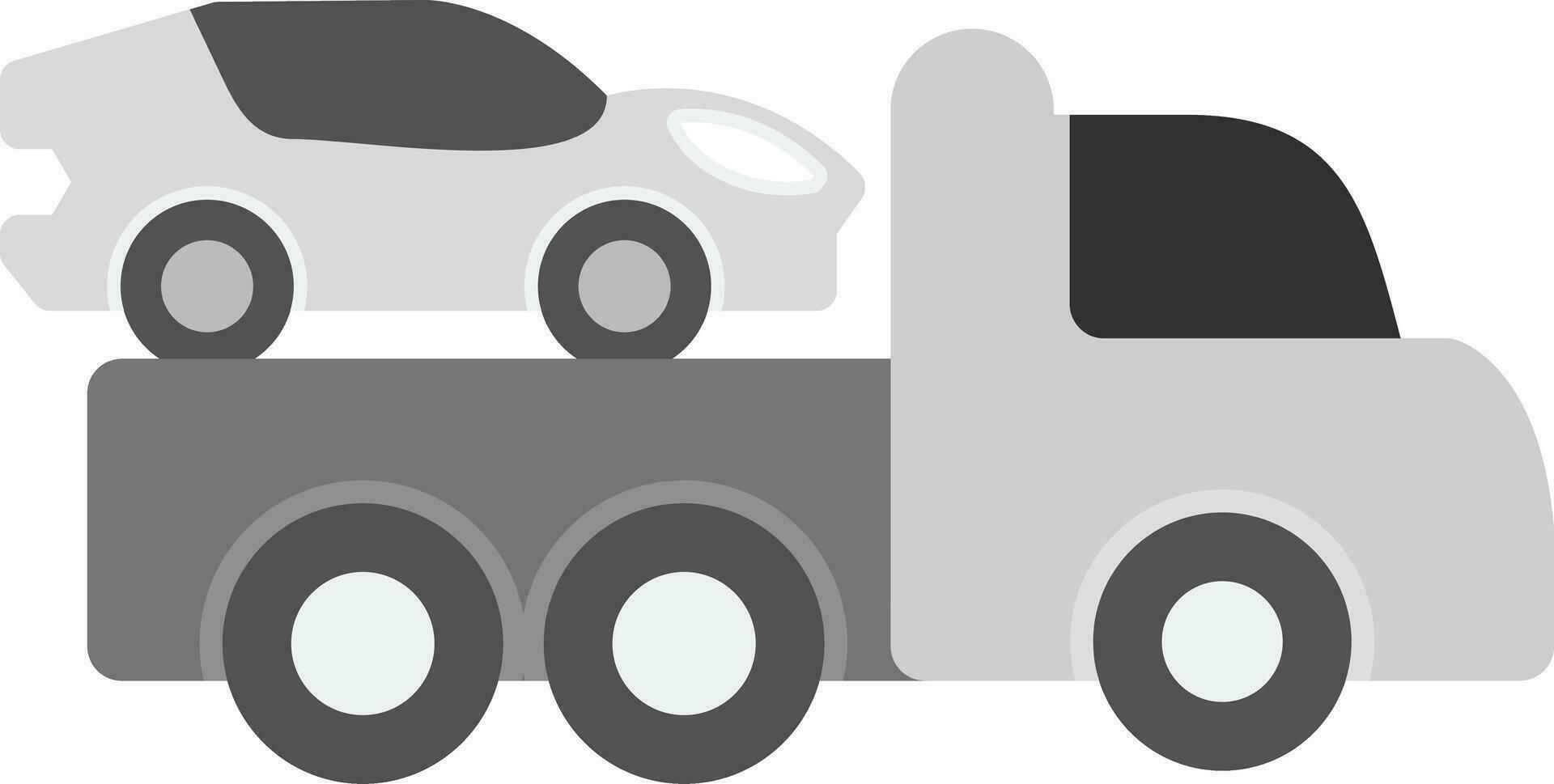 slepen vrachtauto creatief icoon ontwerp vector