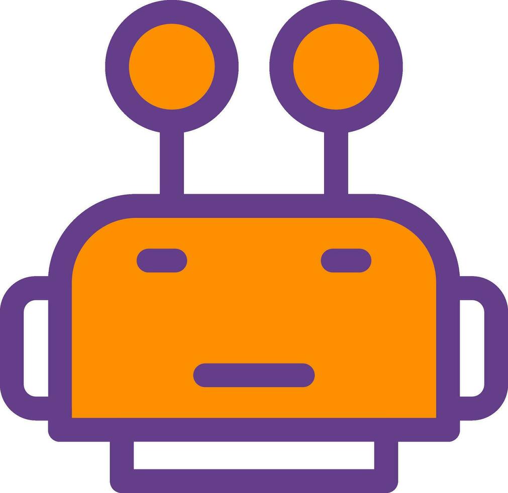 robot gezicht creatief icoon ontwerp vector
