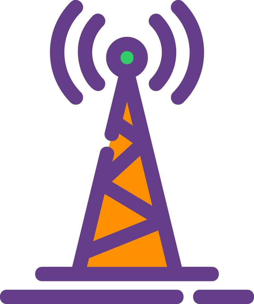 radio toren creatief icoon ontwerp vector
