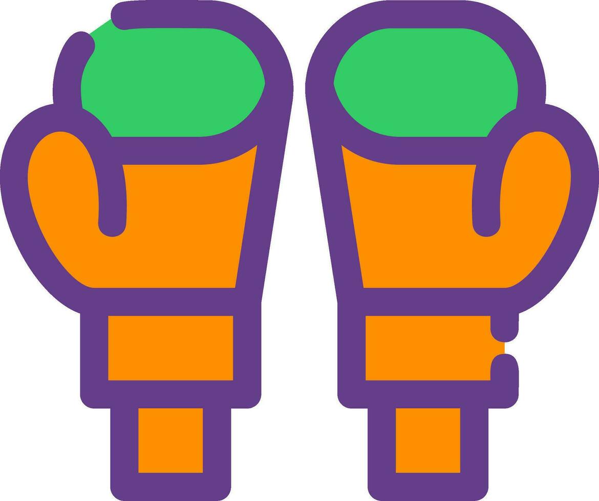 boksen handschoenen creatief icoon ontwerp vector