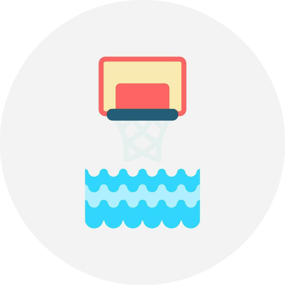 water basketbal creatief icoon ontwerp vector