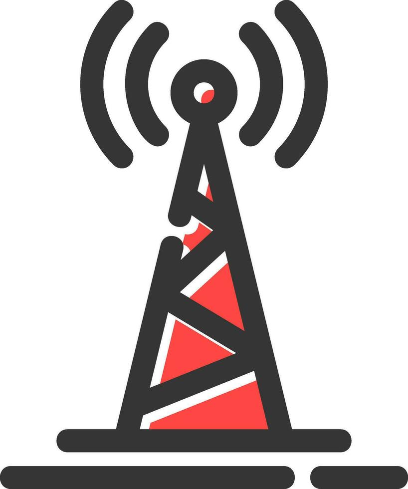 radio toren creatief icoon ontwerp vector