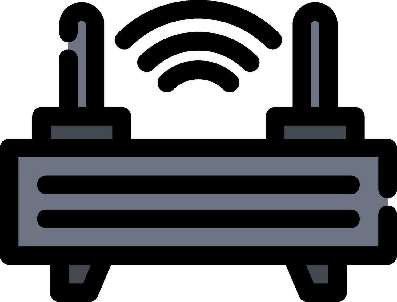 router creatief icoon ontwerp vector