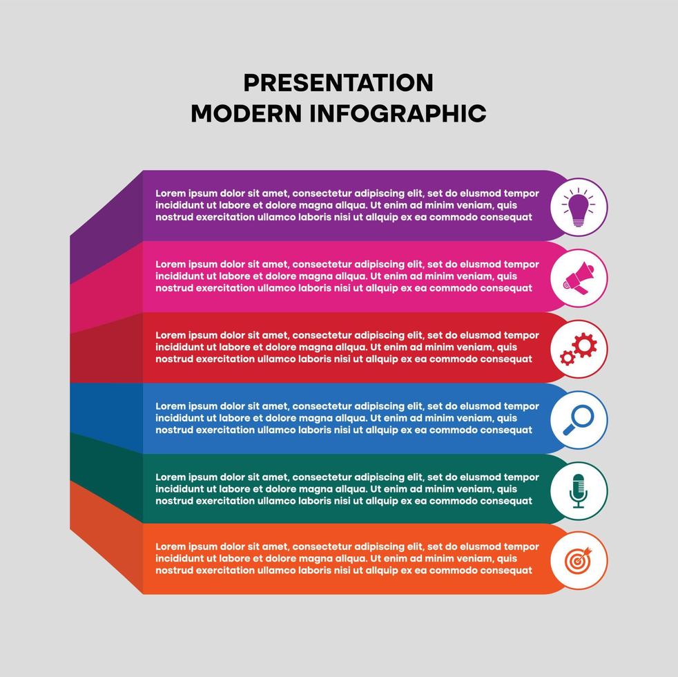 sjabloon moderne infographic eenvoudige vector