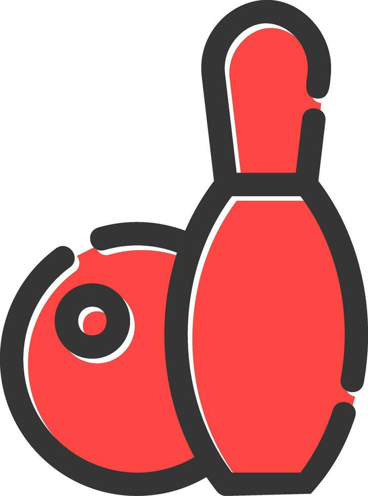bowling creatief icoon ontwerp vector