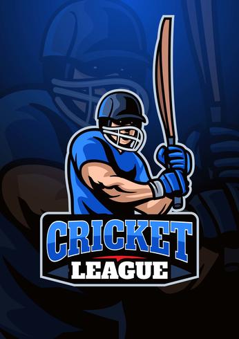 Cricket Player-logo vector