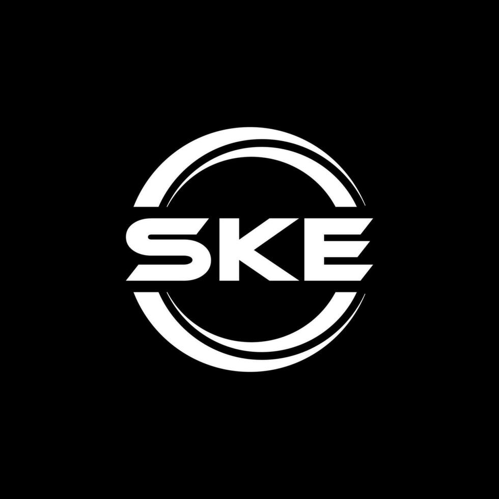 ske brief logo ontwerp, inspiratie voor een uniek identiteit. modern elegantie en creatief ontwerp. watermerk uw succes met de opvallend deze logo. vector