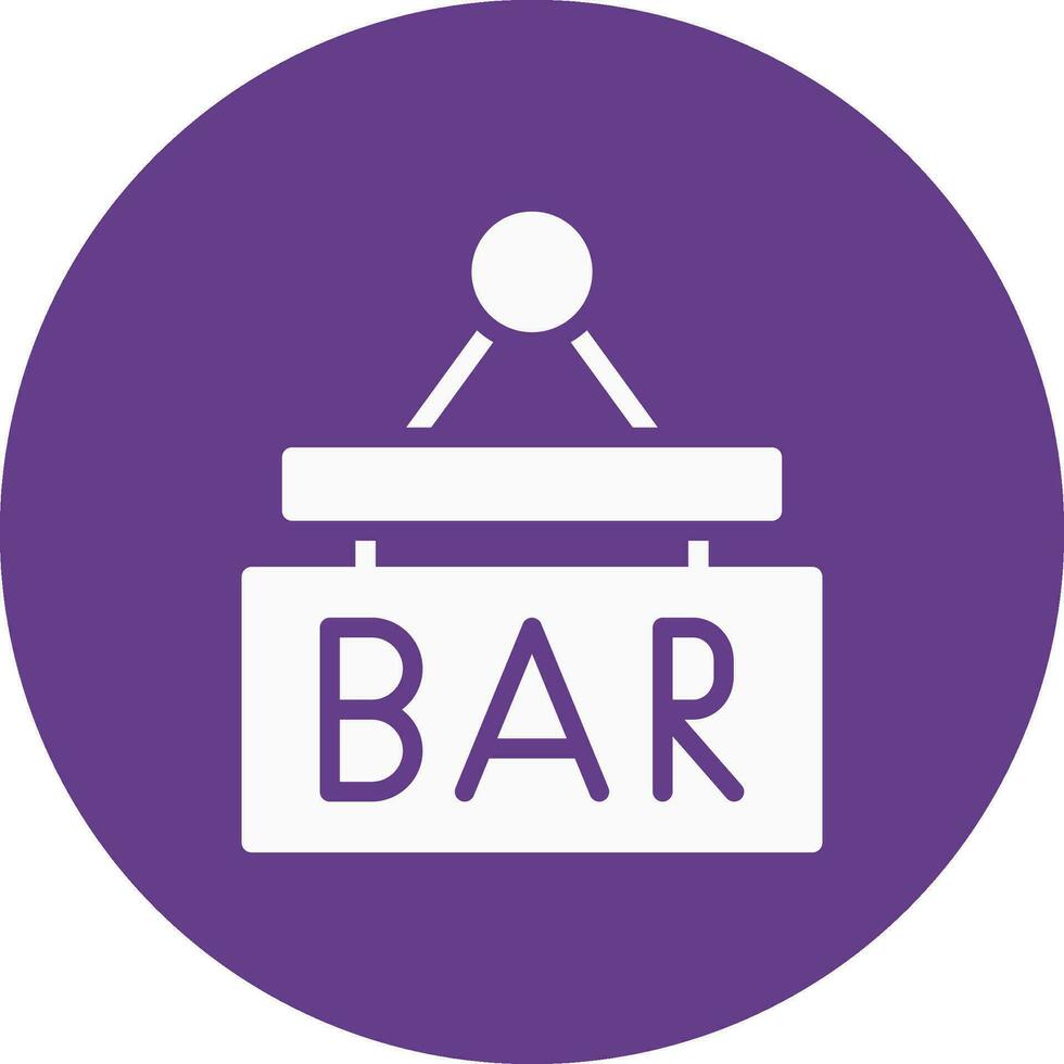 bar teken bord creatief icoon ontwerp vector