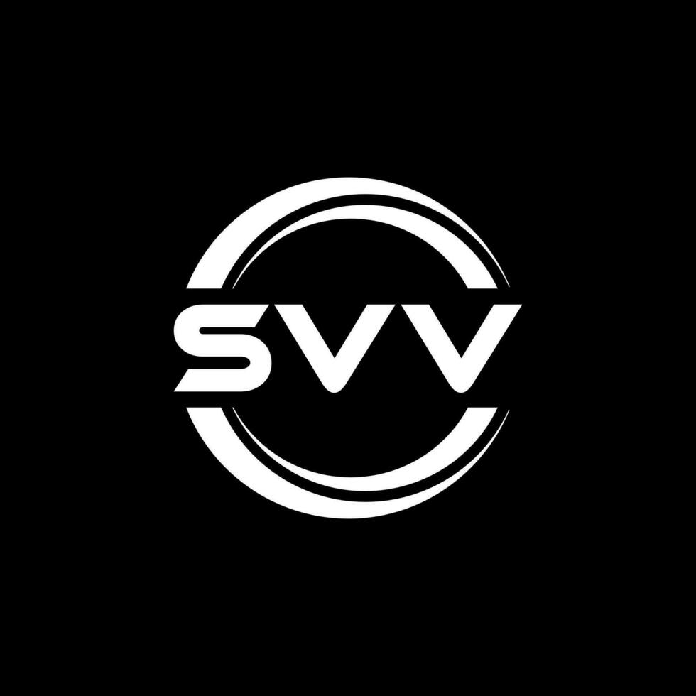 svv brief logo ontwerp, inspiratie voor een uniek identiteit. modern elegantie en creatief ontwerp. watermerk uw succes met de opvallend deze logo. vector