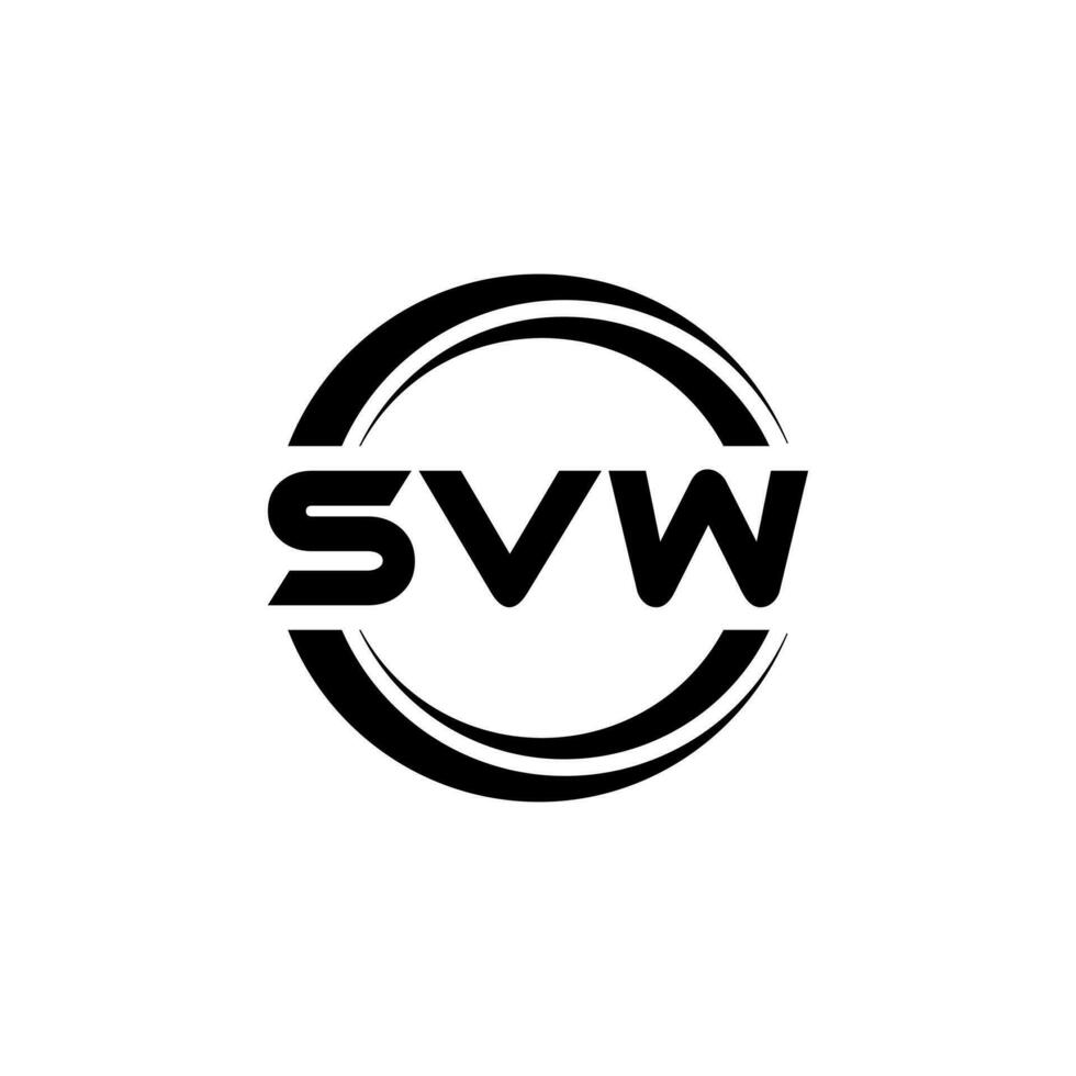 svw brief logo ontwerp, inspiratie voor een uniek identiteit. modern elegantie en creatief ontwerp. watermerk uw succes met de opvallend deze logo. vector