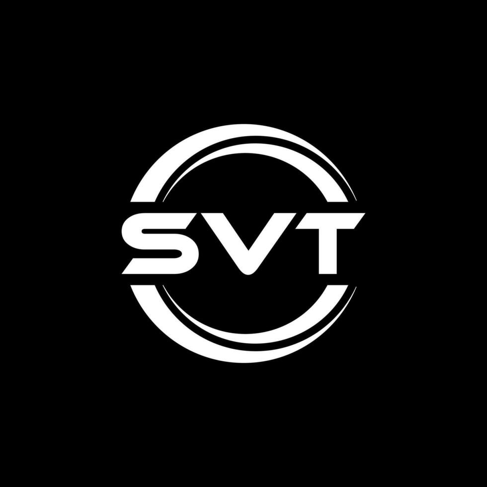 svt brief logo ontwerp, inspiratie voor een uniek identiteit. modern elegantie en creatief ontwerp. watermerk uw succes met de opvallend deze logo. vector