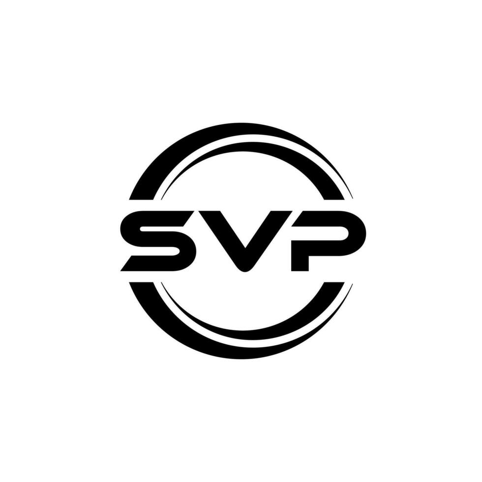 svp brief logo ontwerp, inspiratie voor een uniek identiteit. modern elegantie en creatief ontwerp. watermerk uw succes met de opvallend deze logo. vector