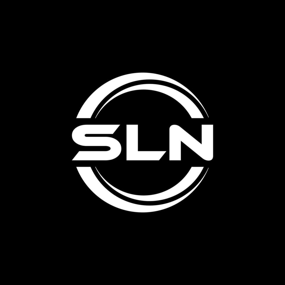 sln brief logo ontwerp, inspiratie voor een uniek identiteit. modern elegantie en creatief ontwerp. watermerk uw succes met de opvallend deze logo. vector