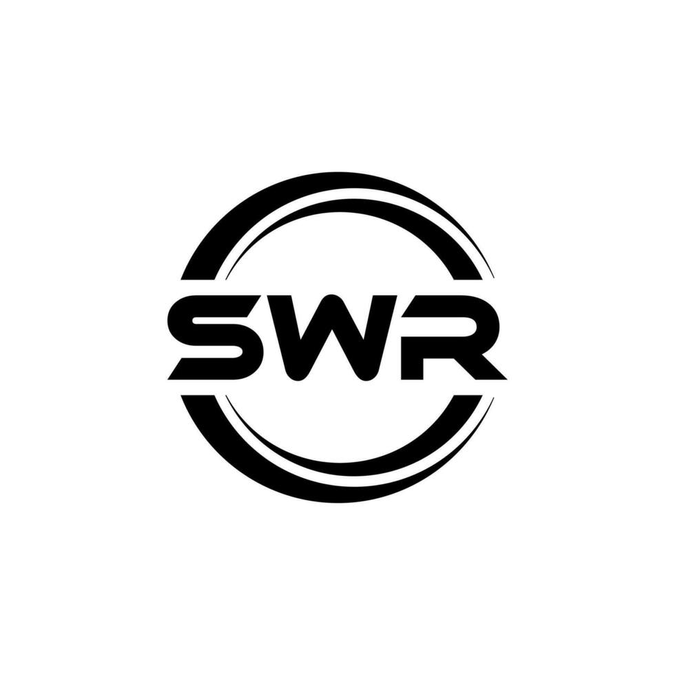 swr brief logo ontwerp, inspiratie voor een uniek identiteit. modern elegantie en creatief ontwerp. watermerk uw succes met de opvallend deze logo. vector