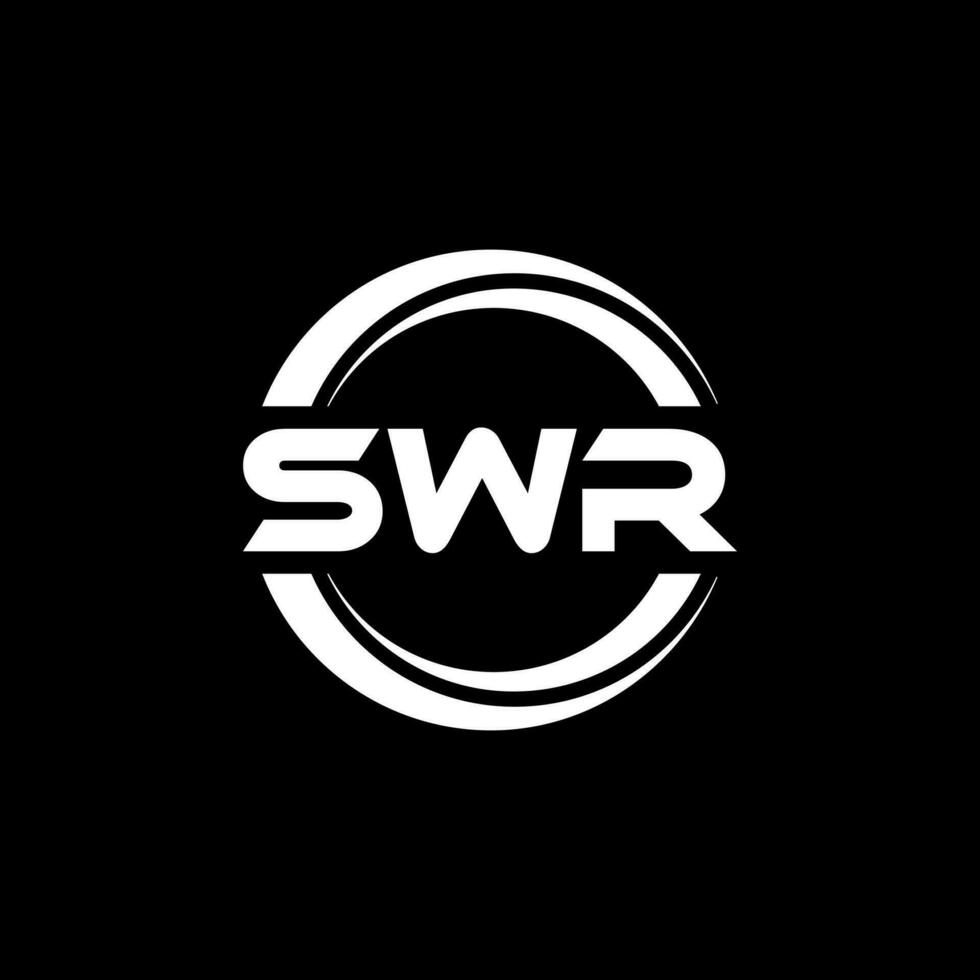 swr brief logo ontwerp, inspiratie voor een uniek identiteit. modern elegantie en creatief ontwerp. watermerk uw succes met de opvallend deze logo. vector