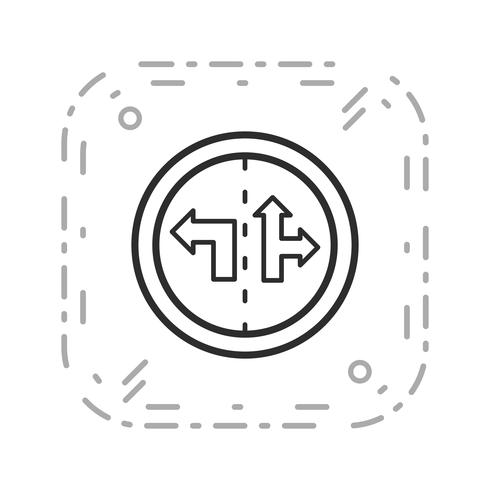 Vector Lane control teken pictogram