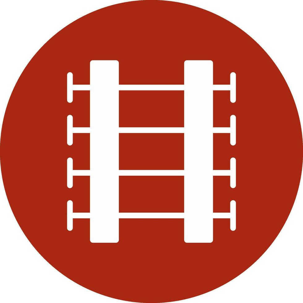 trein sporen creatief icoon ontwerp vector