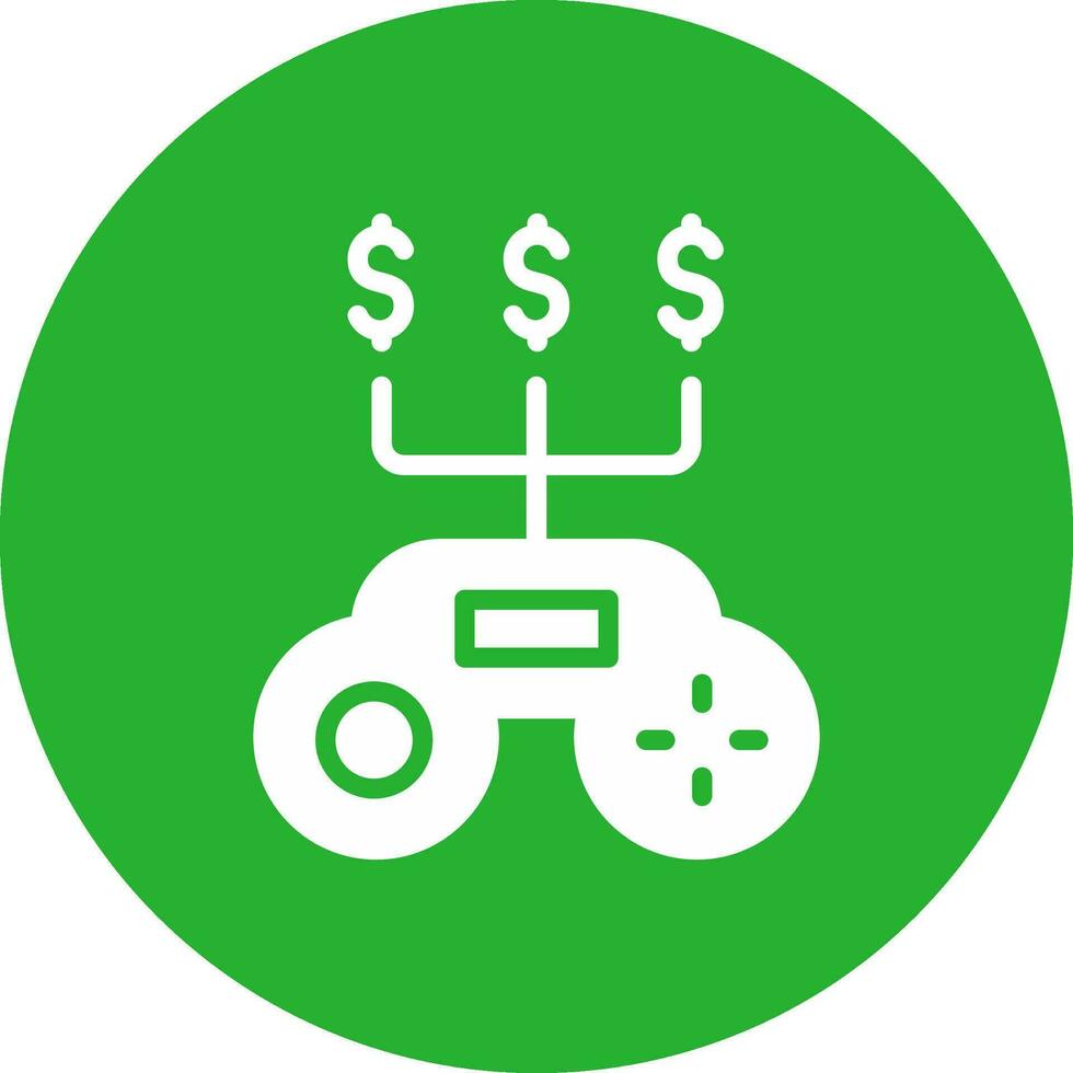 spel geld creatief icoon ontwerp vector