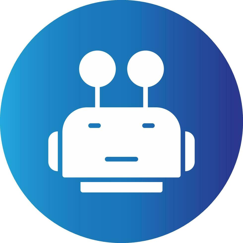 robot gezicht creatief icoon ontwerp vector
