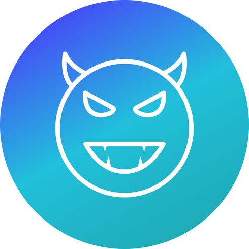 duivel emoji vector pictogram
