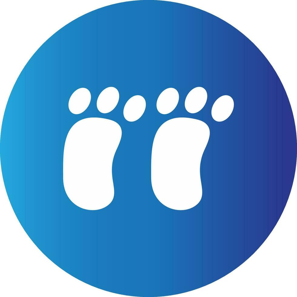voetafdruk creatief icoon ontwerp vector