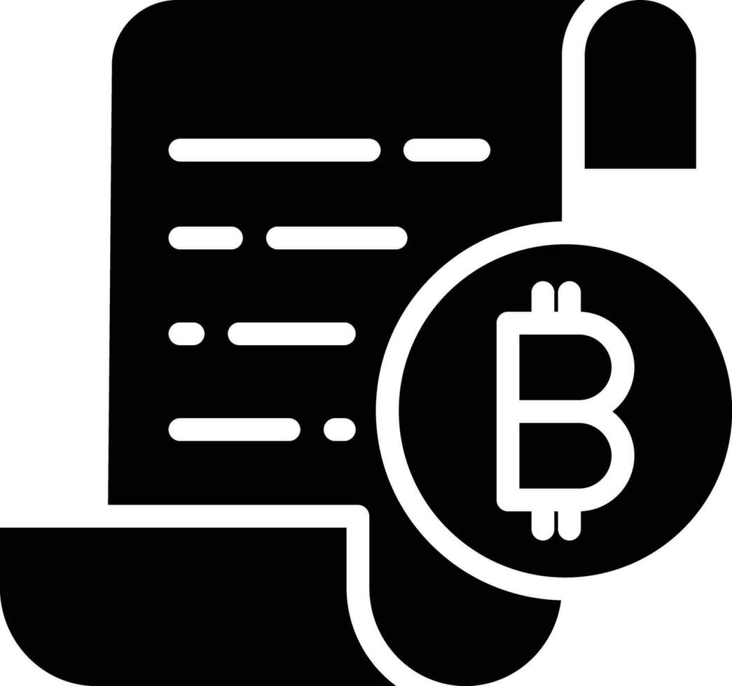 crypto valuta zoeken solide en glyph vector illustratie